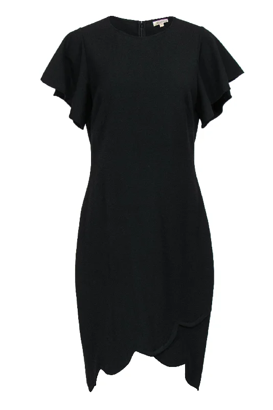 Pleated Women Dress with a Timeless and Elegant Texture Pleated Women Dress with a Timeless and Elegant Texture Shoshanna - Black Flutter Sleeve Dress w/ Tulip Hem Sz 10 Pleated Women Dress with a Timeless and Elegant Texture Pleated Women Dress with a Timeless and Elegant Texture Shoshanna - Black Flutter Sleeve Dress w/ Tulip Hem Sz 10