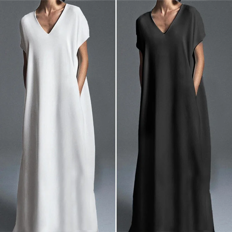 Maxi Women Dress with Floral Print for a Bohemian Vibe Maxi Women Dress with Floral Print for a Bohemian Vibe Sixsr  Summer Outfits Women Summer Maxi Dress Elegant Beach Sundress Casual V Neck Vestidos Female Party Short Sleeve Robe Kaftan