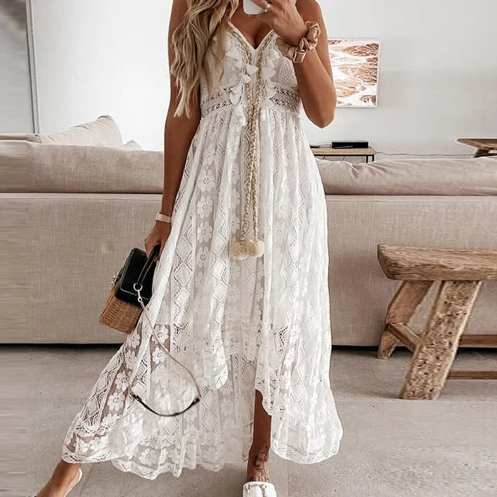Empire Waist Women Dress to Accentuate the Bust and Conceal the Waist Empire Waist Women Dress to Accentuate the Bust and Conceal the Waist Sixsr  Women Fashion Trends Off Shoulder Lace Patchwork Elegant Dress Women Summer V Neck Spaghetti Strap Dress Female New Fashion Solid Party Dresses