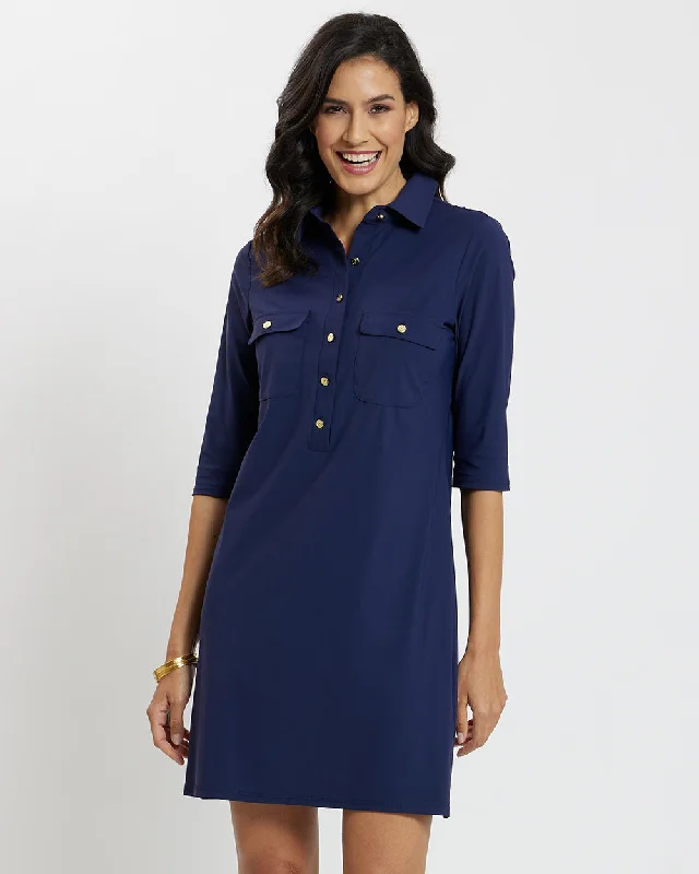 Pleated Women Dress with a Timeless and Elegant Texture Pleated Women Dress with a Timeless and Elegant Texture Sloane Dress - Lightweight Jude Cloth