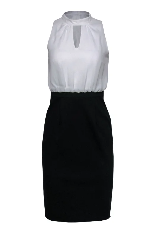 Strapless Women Dress with a Built - in Bra for Comfort and Support Strapless Women Dress with a Built - in Bra for Comfort and Support Ted Baker - Black & White Keyhole Neckline Sheath Dress Sz 4 Strapless Women Dress with a Built - in Bra for Comfort and Support Strapless Women Dress with a Built - in Bra for Comfort and Support Ted Baker - Black & White Keyhole Neckline Sheath Dress Sz 4