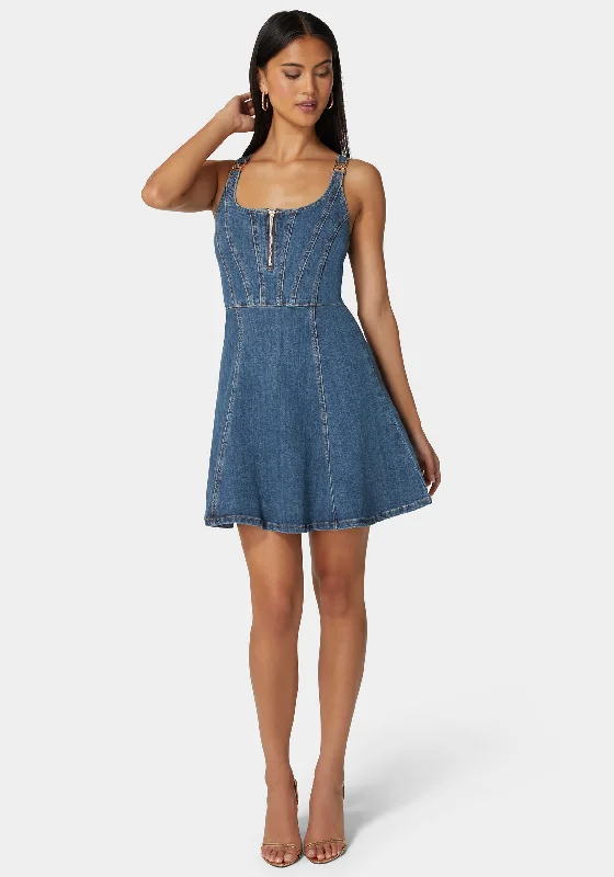 Off - the - Shoulder Women Dress for a Romantic and Feminine Look Off - the - Shoulder Women Dress for a Romantic and Feminine Look Trim Detail Fit & Flare Denim Dress Off - the - Shoulder Women Dress for a Romantic and Feminine Look Off - the - Shoulder Women Dress for a Romantic and Feminine Look Trim Detail Fit & Flare Denim Dress