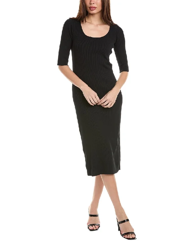Pleated Women Dress with a Timeless and Elegant Texture Pleated Women Dress with a Timeless and Elegant Texture Vince Rib Midi Dress
