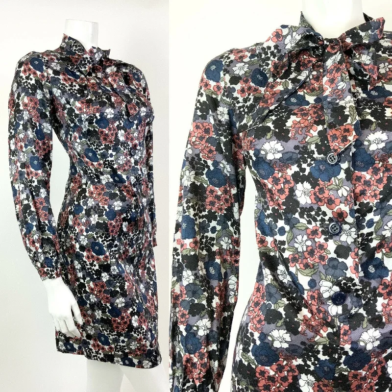 Mermaid - Style Women Dress with a Fitted Silhouette for Special Occasions Mermaid - Style Women Dress with a Fitted Silhouette for Special Occasions VINTAGE 60s 70s WHITE BLUE BLACK PINK FLORAL DITSY PUSSYBOW SHIFT DRESS 12 14