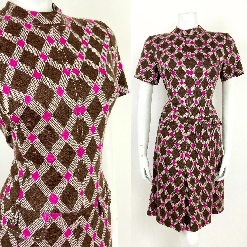 Strapless Women Dress with a Built - in Bra for Comfort and Support Strapless Women Dress with a Built - in Bra for Comfort and Support VTG 60s 70s MOD BROWN WHITE PINK DIAMOND CHECKERED GEOMETRIC DRESS 10 12 Strapless Women Dress with a Built - in Bra for Comfort and Support Strapless Women Dress with a Built - in Bra for Comfort and Support VTG 60s 70s MOD BROWN WHITE PINK DIAMOND CHECKERED GEOMETRIC DRESS 10 12