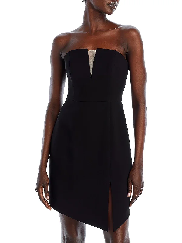 Little Black Women Dress with Sequins for a Glamorous Night Out Little Black Women Dress with Sequins for a Glamorous Night Out Womens Asymmetric Hem Short Cocktail And Party Dress