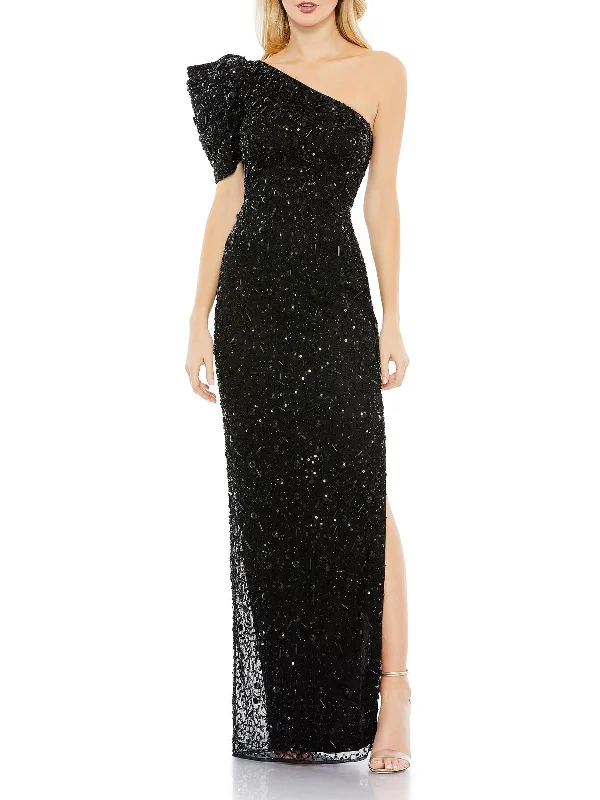 Mini Women Dress with a Short Hem for a Young and Trendy Style Mini Women Dress with a Short Hem for a Young and Trendy Style Womens Embellished One Shoulder Evening Dress