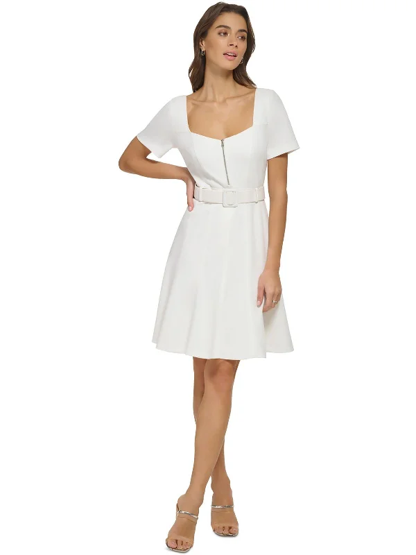 Backless Women Dress for a Sexy and Alluring Look at Evening Events Backless Women Dress for a Sexy and Alluring Look at Evening Events Womens Sweetheart Neck Belted Fit & Flare Dress