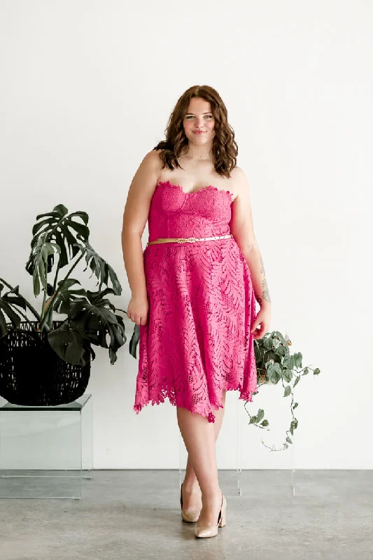 Plus Size Women Dress with a Flattering A - Line Cut for Comfort and Style Plus Size Women Dress with a Flattering A - Line Cut for Comfort and Style Yvette Lace A-Line Midi Dress - Pink Plus Size Women Dress with a Flattering A - Line Cut for Comfort and Style Plus Size Women Dress with a Flattering A - Line Cut for Comfort and Style Yvette Lace A-Line Midi Dress - Pink