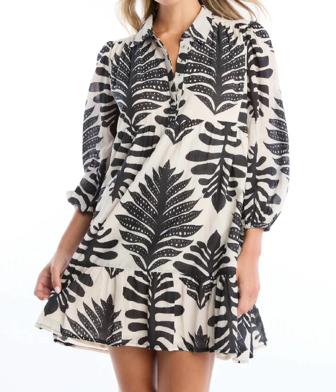Sheath Women Dress with a Tailored Fit for a Professional Look Sheath Women Dress with a Tailored Fit for a Professional Look Zia Dress In Black Palm