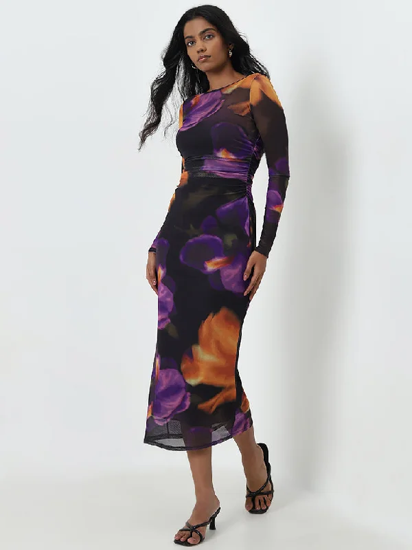 Midi dresses with cotton - blend materials for everyday comfort Wardrobe Black Ruched Bodycon Dress with Camisole Midi dresses with cotton - blend materials for everyday comfort Wardrobe Black Ruched Bodycon Dress with Camisole