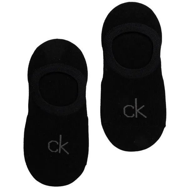 2 Pack Womens No-Show Footie Socks Black