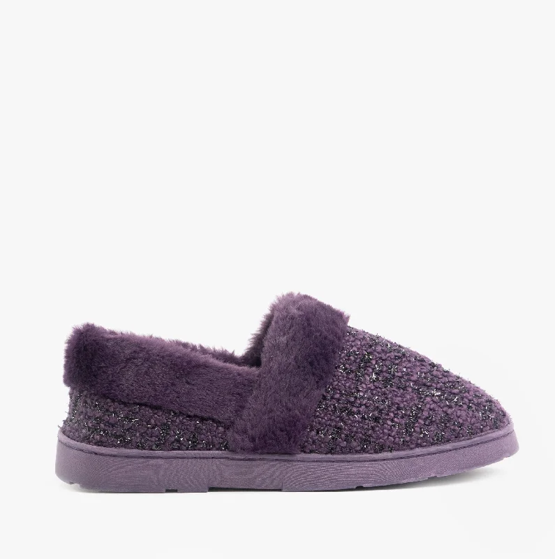 AVON Womens Slippers Purple