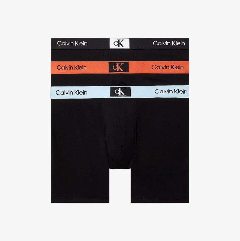 CK96 COTTON 3 Pack Boxer Briefs Mens Multicoloured