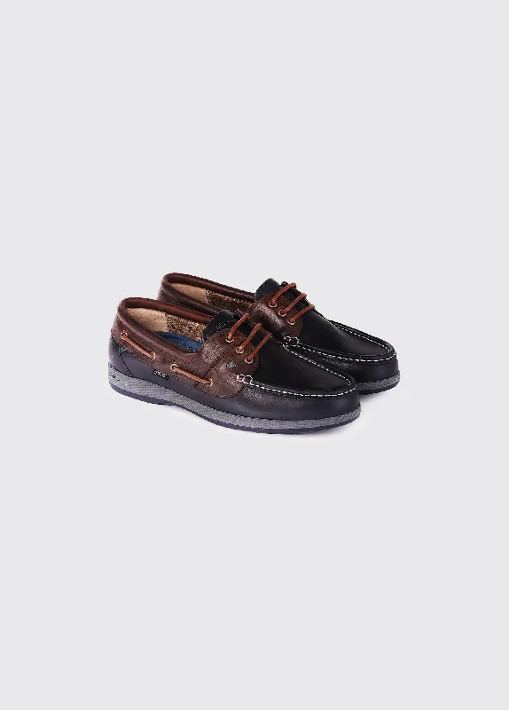 Mariner GORE-TEX Lined Boat Shoe - Navy/Brown