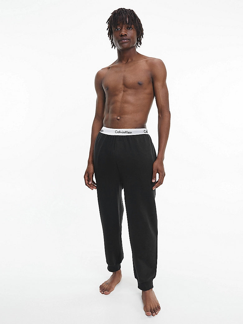 MODERN COTTON LOUNGE Joggers Mens Black