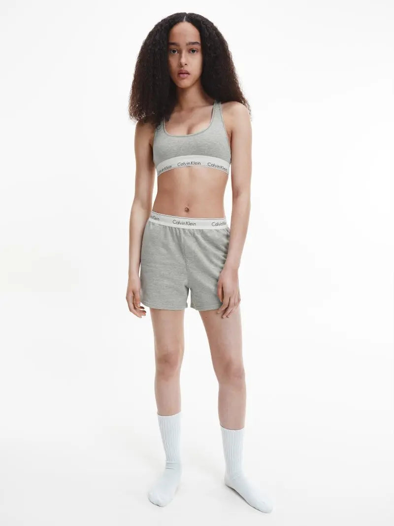 MODERN COTTON Pyjama Shorts Womens Grey Heather