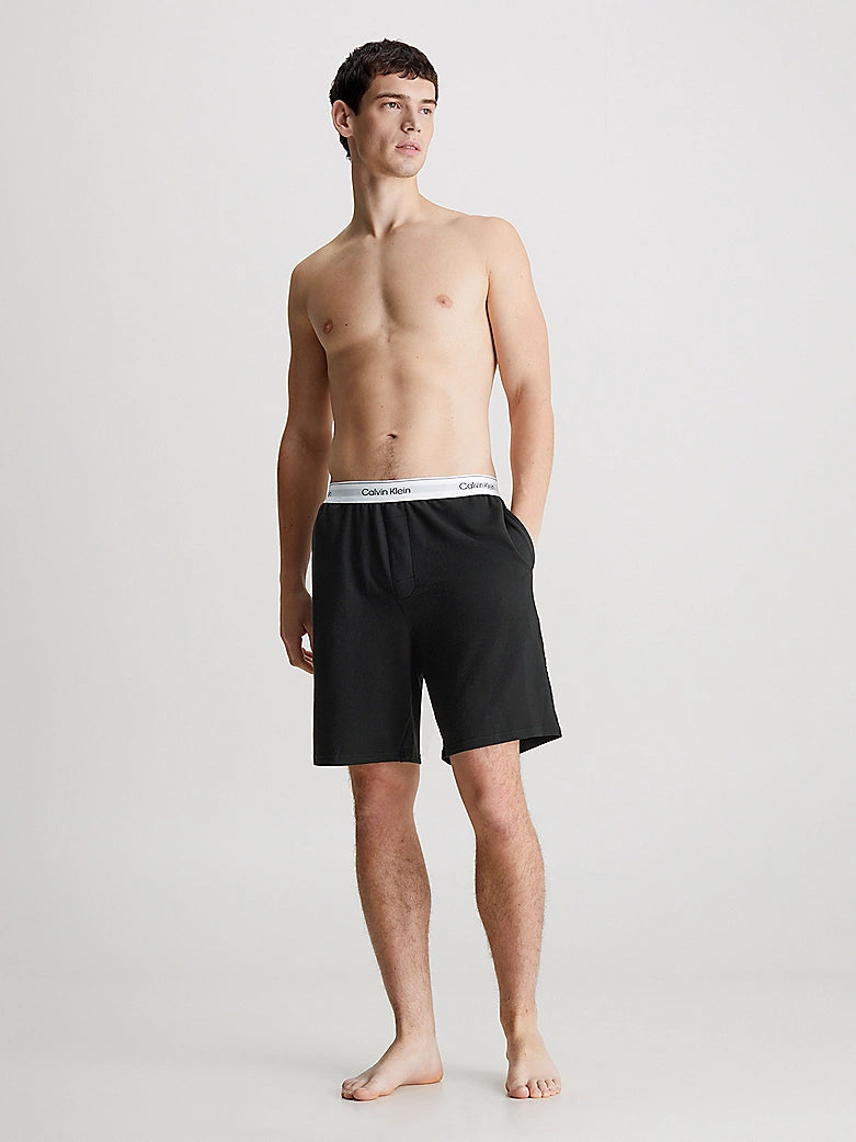 MODERN COTTON TERRY LOUNGE Shorts Mens Black