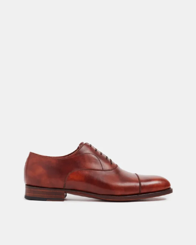 Museum Cognac Cap Toe Oxford Dress Shoe