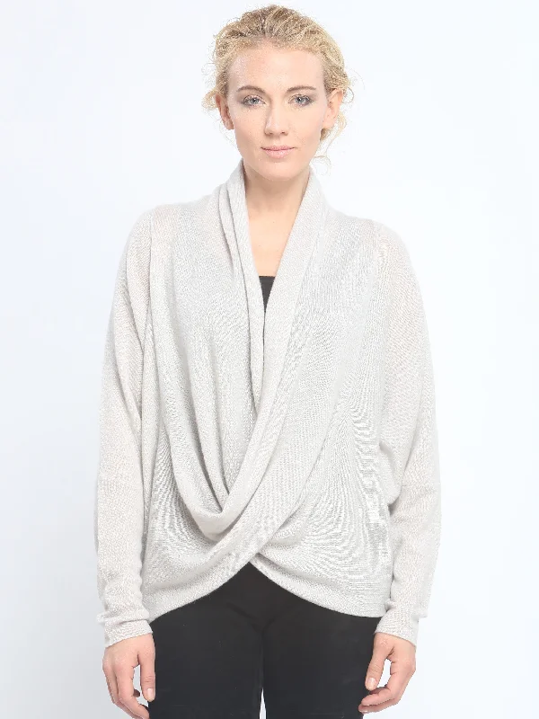 Sequin - Embellished Women's Pullovers for a Sparkly Night Out Two-Way Wrap Sweater