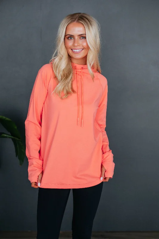 Embroidered Women's Pullovers with Floral Patterns Alice Active Hoodie - Watermelon