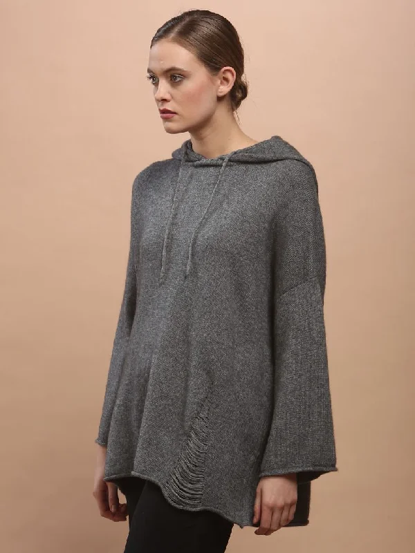Cable - Knit Women's Pullovers in Earthy Tones for a Rustic Look Boyfriend Hoodie Pullover in Cashmere Cable - Knit Women's Pullovers in Earthy Tones for a Rustic Look Boyfriend Hoodie Pullover in Cashmere