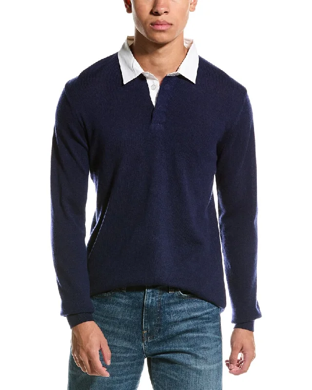 Brodie Cashmere Wool & Cashmere-Blend Rugby Shirt