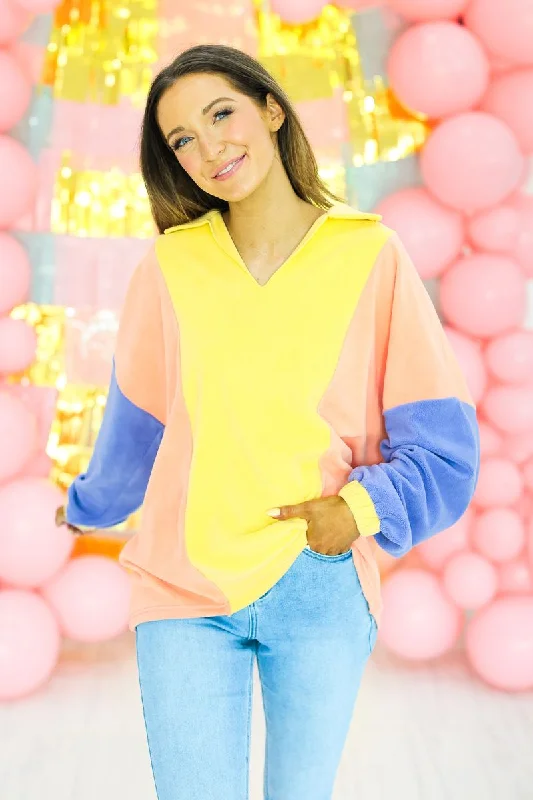 Sequin - Embellished Women's Pullovers for a Sparkly Night Out Color Block Pull Over Sequin - Embellished Women's Pullovers for a Sparkly Night Out Color Block Pull Over
