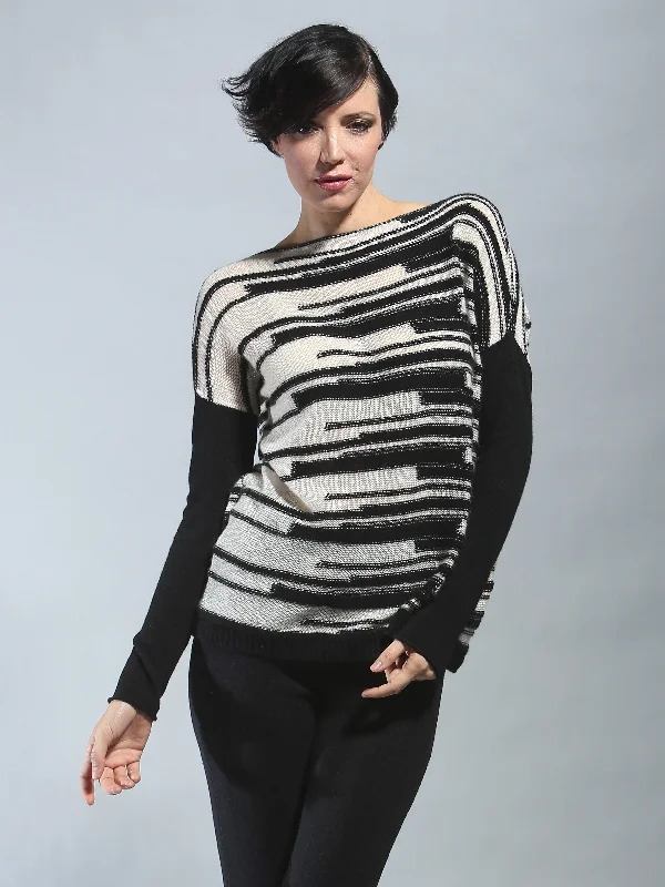 Women's Oversized Chunky Knit Pullovers in Neutral Tones Color Interact Sweater