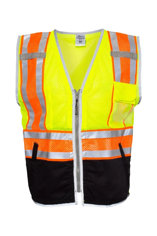 Kishigo Mens Premium Brilliant Series Ultimate Reflective Vest - Lime Green