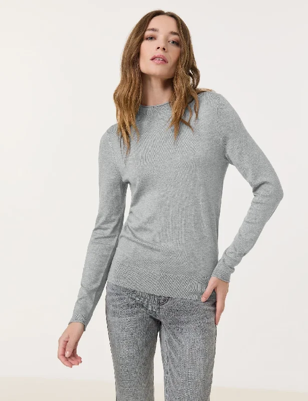 Striped Women's Pullovers in a Breton Style for Nautical Vibes Basic Knit Pullover