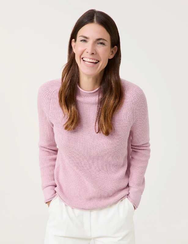 Button - Front Women's Pullovers in a Vintage - Inspired Design Knit Pullover
