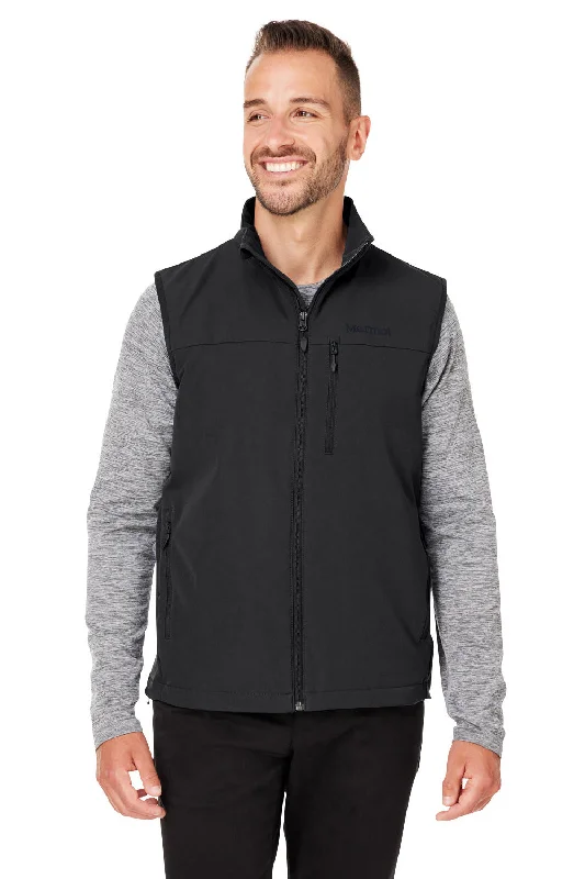 Marmot Mens Tempo Water Resistant Full Zip Vest - Black