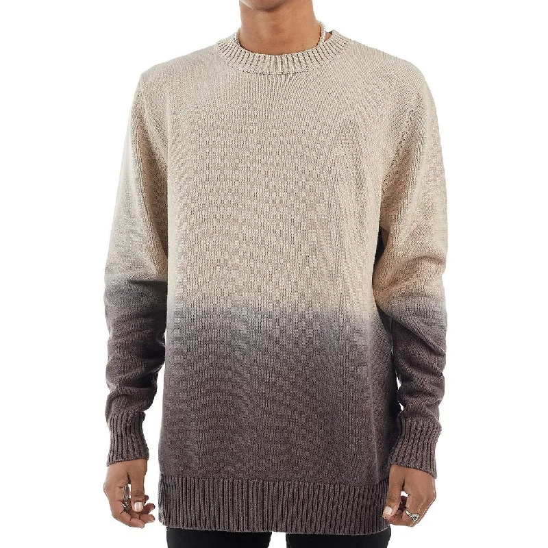 Monterey Mens Cotton Dip-Dye Pullover Sweater