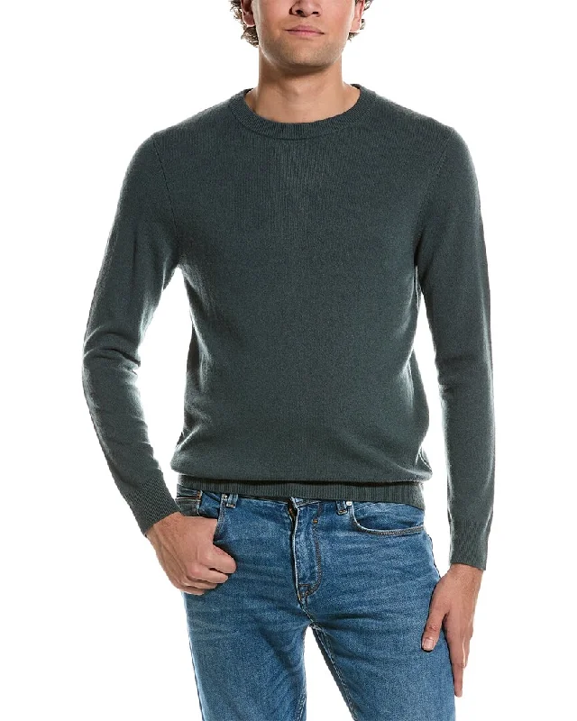 Qi Cashmere Solid Cashmere Crewneck Sweater