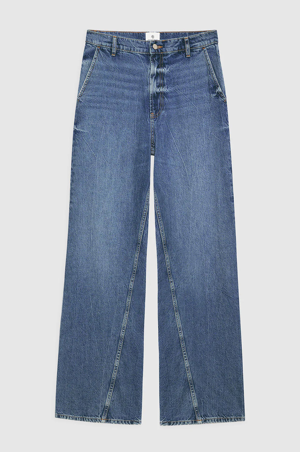 Colored women jeans in vibrant hues like red and yellow  Anine Bing Briley Jean in Arctic Blue