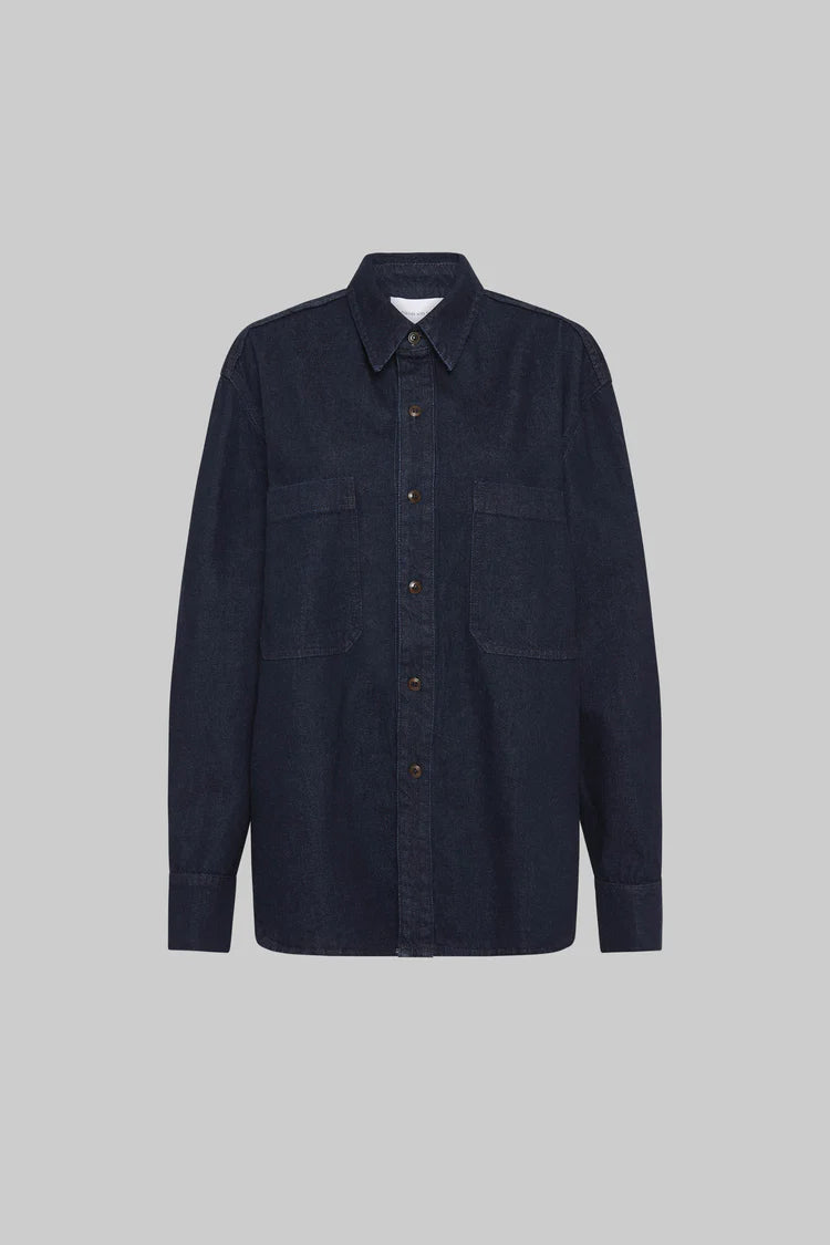 Acid - wash women jeans with a retro finish  Felicity Denim Shirt | Dark Denim
