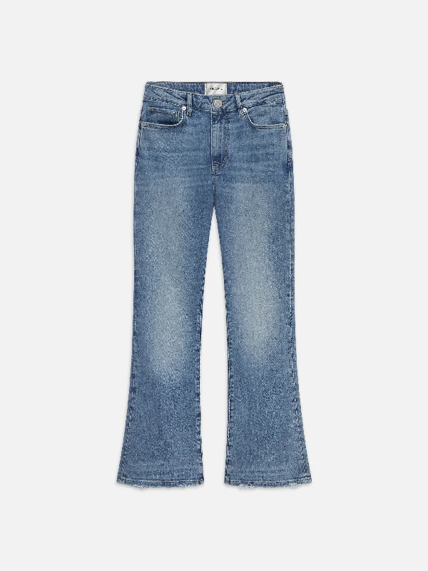 Stretch women jeans for enhanced mobility and comfort  Le Crop Mini Boot Worn Fray -- Whimsy