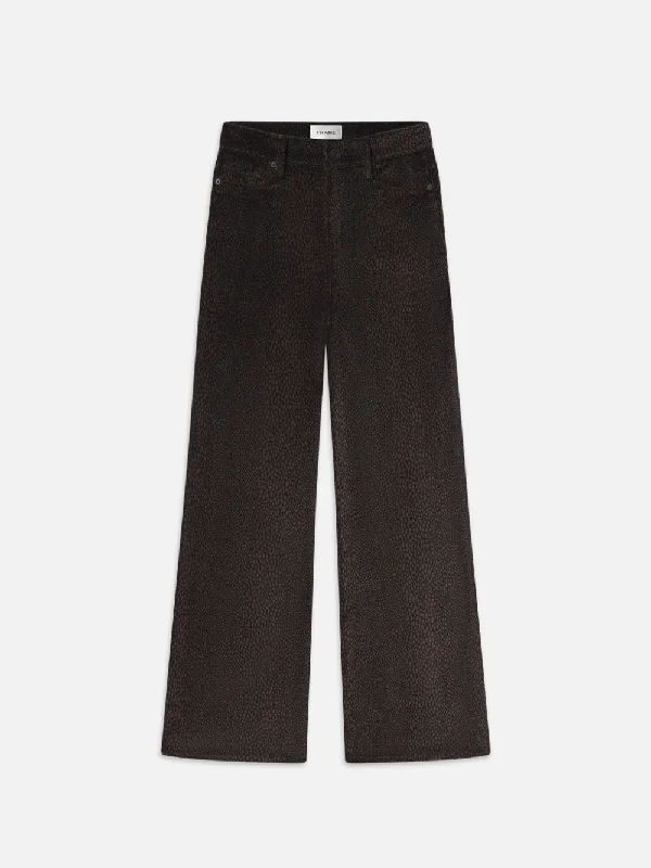 High - waisted women jeans for a flattering silhouette  Le Slim Palazzo Velveteen -- Panthera