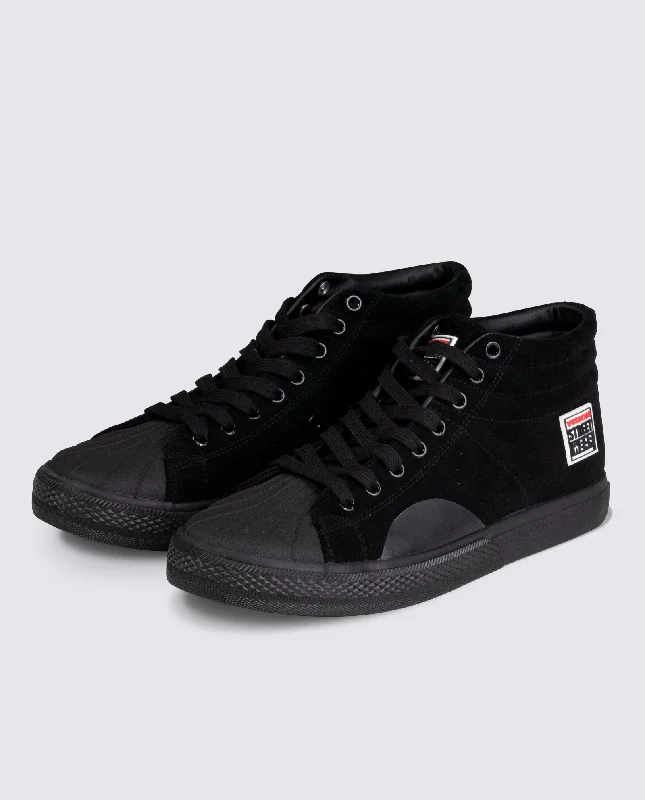 Jeggings women jeans combining the comfort of leggings and style of jeans  Leather Suede High Top Sneakers Black