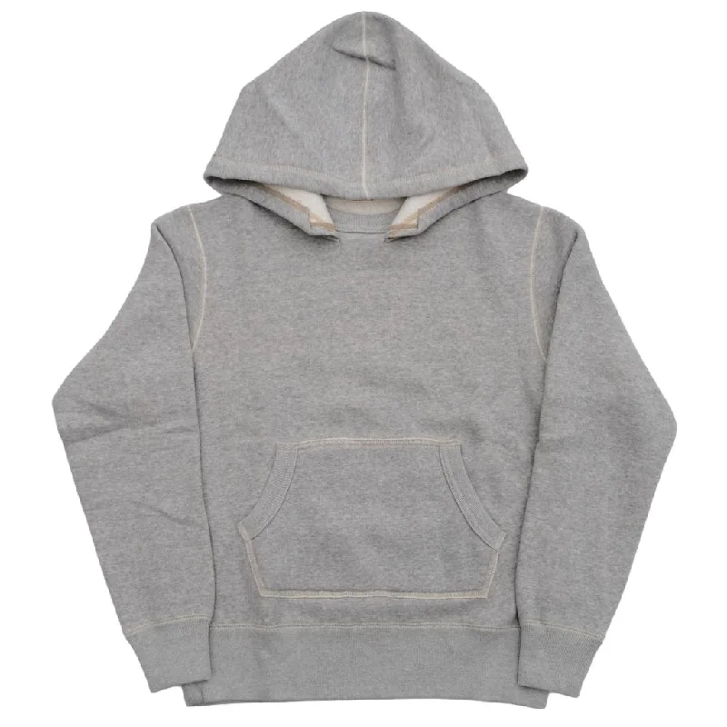 Ripped women jeans for a rebellious and fashion - forward style  Loop & Weft Super Fluffy Knit After Hood Sweatshirt (Gray)