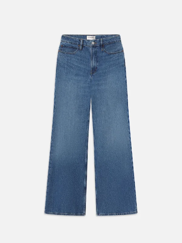Colored women jeans in vibrant hues like red and yellow  Pixie Easy Wide Flare -- Lucite