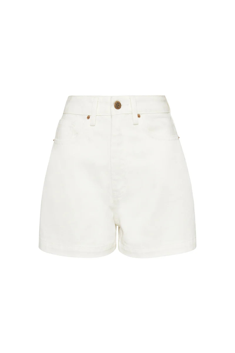 Distressed women jeans for a trendy and edgy look  Posse Bailey Shorts in Vintage White