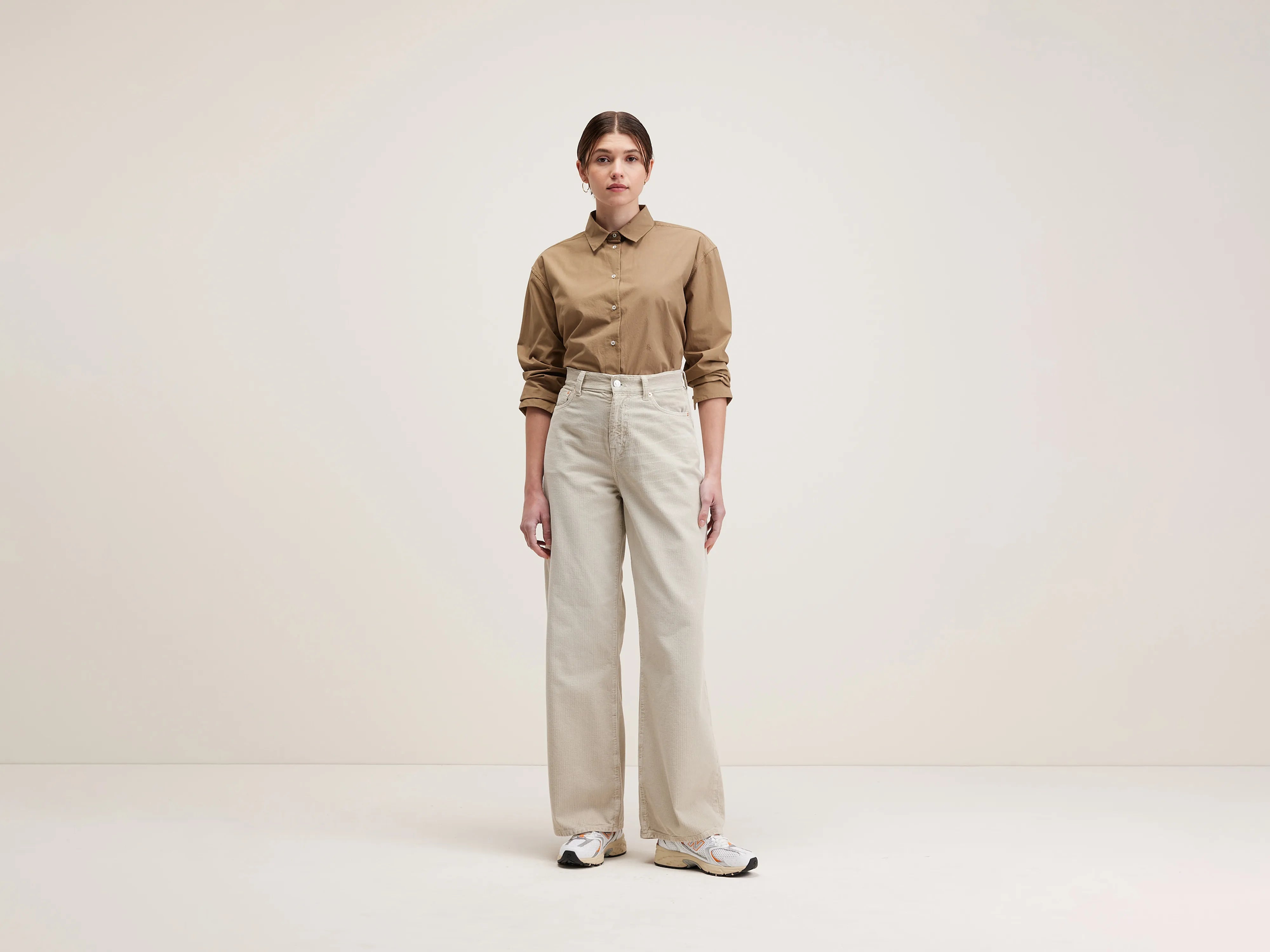 High - rise flare women jeans for a 70s - inspired look  Parthe boyfriend jeans (242 / W / CREAM)
