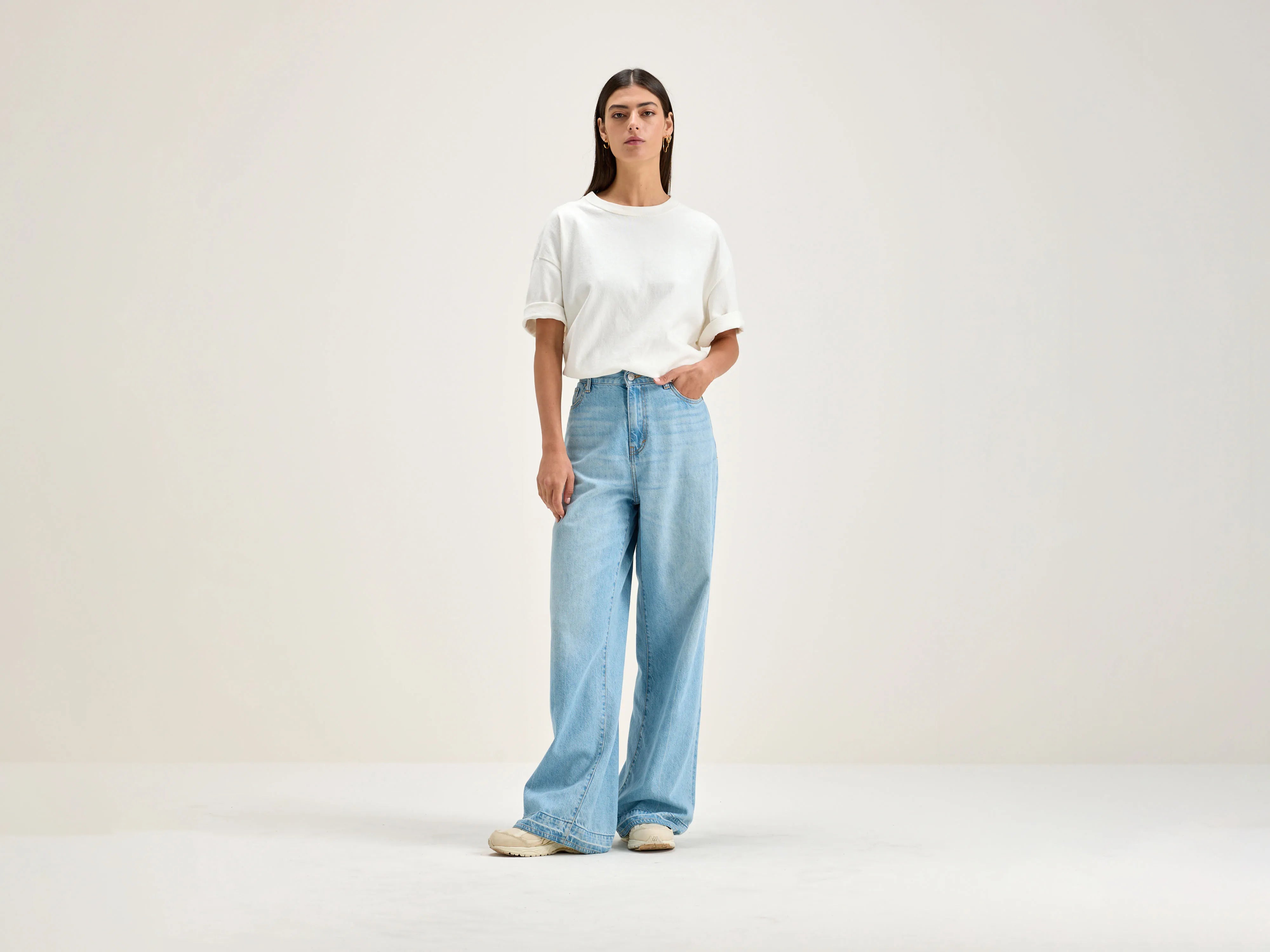 Embroidered women jeans with intricate patterns  Parthe boyfriend jeans (242 / W / VINTAGE LT BLUE)