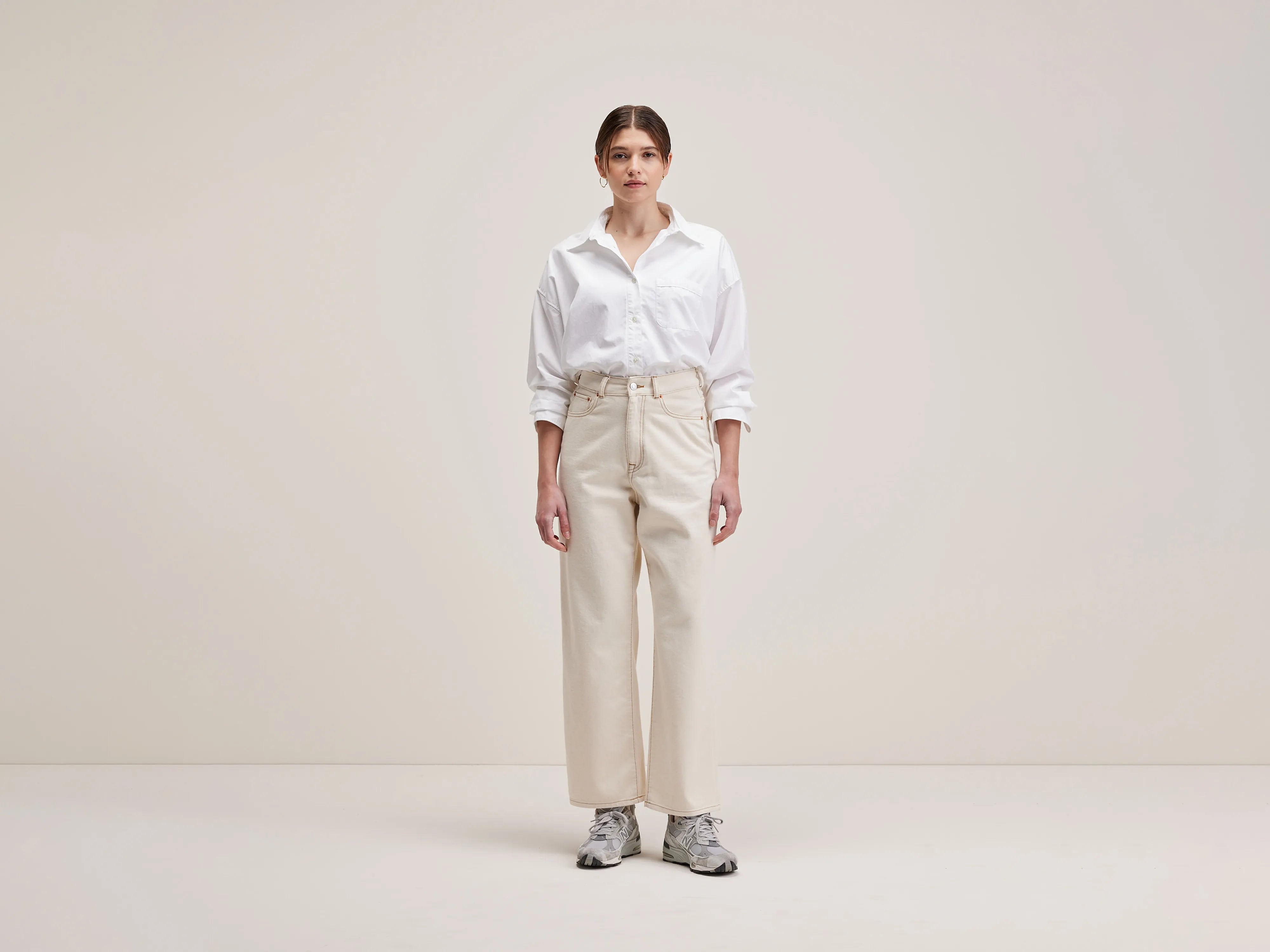 Light - wash women jeans for a fresh and summery appearance  Poker wide jeans (242 / W / NATURAL)