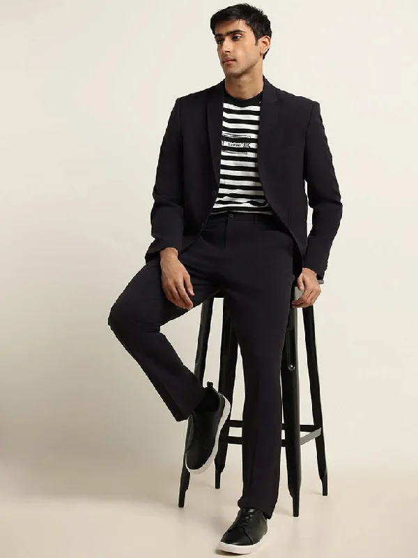 Women's hand - made artisanal pants Acid - wash women jeans with a retro finish Ascot Navy Relaxed Fit Blazer Women's hand - made artisanal pants Acid - wash women jeans with a retro finish Ascot Navy Relaxed Fit Blazer