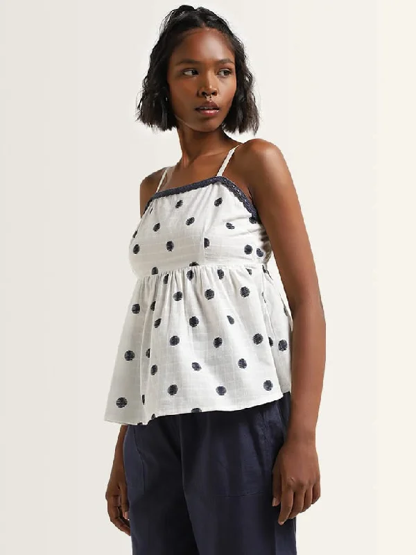Women's pants for cycling Jeggings women jeans combining the comfort of leggings and style of jeans Bombay Paisley White Printed Cotton Crochet Top Women's pants for cycling Jeggings women jeans combining the comfort of leggings and style of jeans Bombay Paisley White Printed Cotton Crochet Top