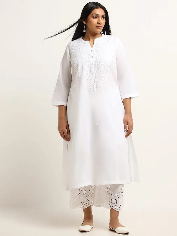 Women's luxury leather pants Stretch women jeans for enhanced mobility and comfort Diza White Straight-Fit Chikankari Cotton Kurta Women's luxury leather pants Stretch women jeans for enhanced mobility and comfort Diza White Straight-Fit Chikankari Cotton Kurta