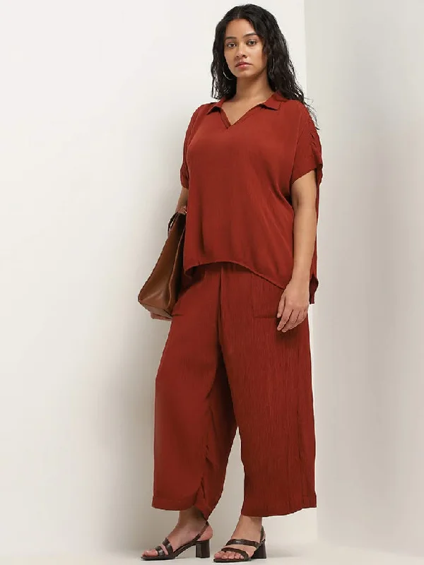 Women's pants for gym workouts Light - wash women jeans for a fresh and summery appearance Gia Brown Solid Straight Fit Pants Women's pants for gym workouts Light - wash women jeans for a fresh and summery appearance Gia Brown Solid Straight Fit Pants